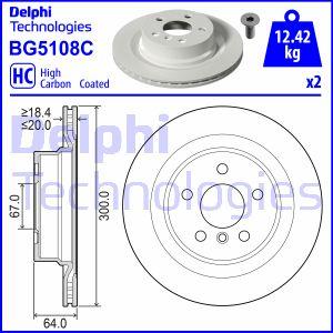 Delphi BG5108C - Тормозной диск abcparts.ee