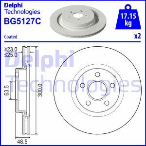 Delphi BG5127C - Тормозной диск abcparts.ee