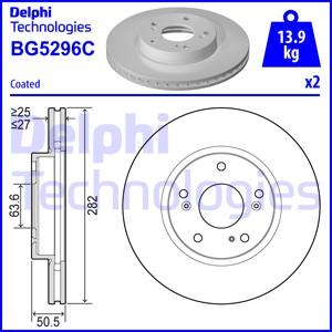 Delphi BG5296C - Тормозной диск abcparts.ee