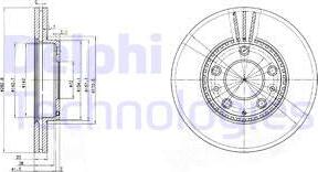 Delphi BG3874 - Тормозной диск abcparts.ee
