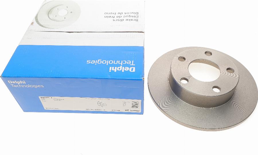 Delphi BG3381 - Тормозной диск abcparts.ee