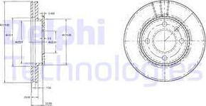 Delphi BG2109 - Тормозной диск abcparts.ee