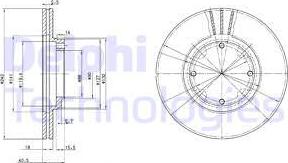 Delphi BG2394 - Тормозной диск abcparts.ee