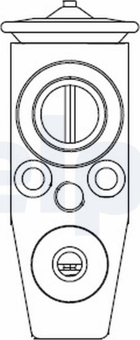 Delphi CB1011V - Расширительный клапан, кондиционер abcparts.ee