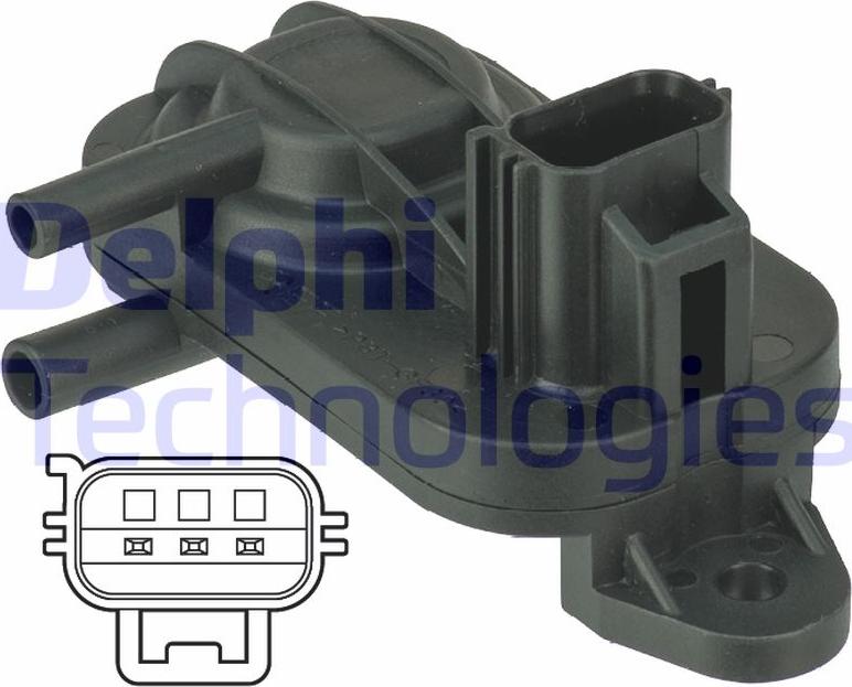 Delphi DPS00010 - Датчик, давление выхлопных газов abcparts.ee