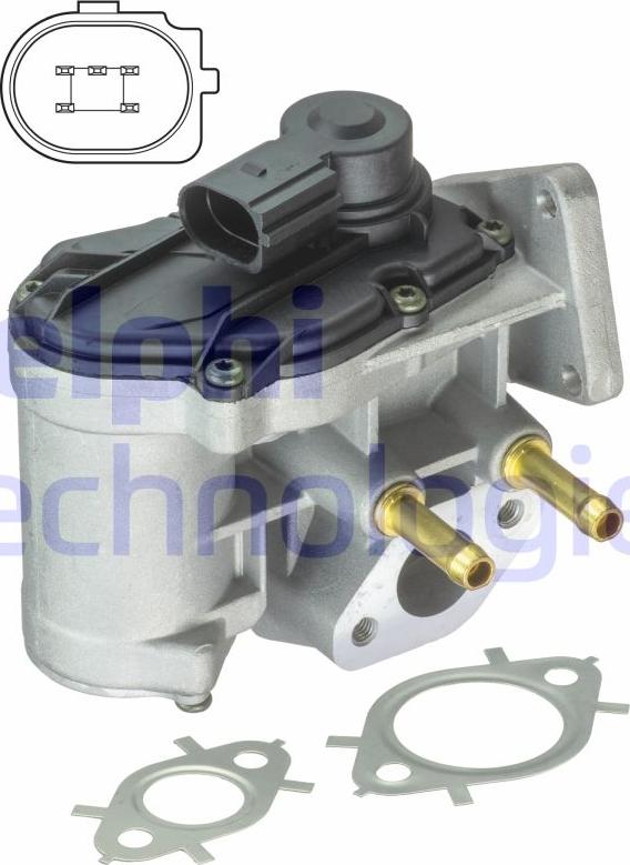 Delphi EG10411-12B1 - Клапан возврата ОГ abcparts.ee