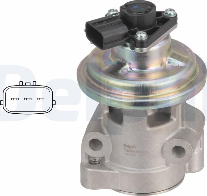 Delphi EG10628-12B1 - Клапан возврата ОГ abcparts.ee