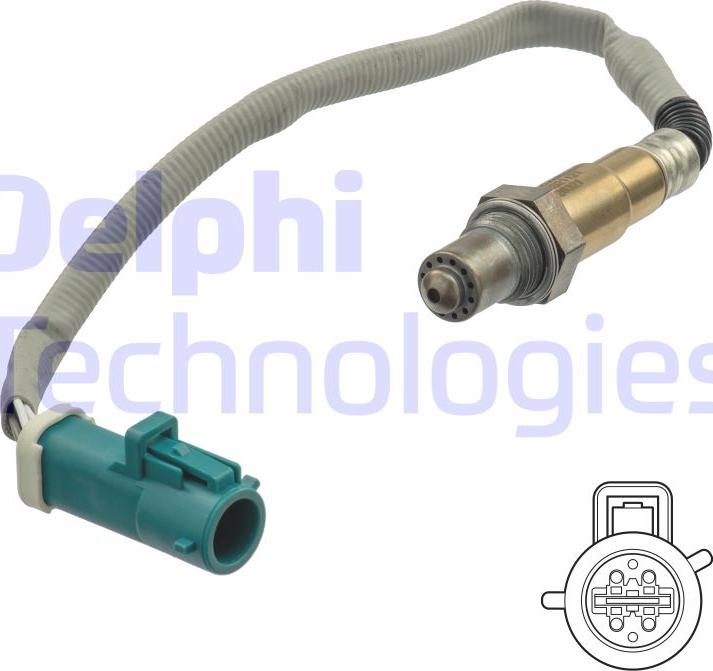 Delphi ES21121-12B1 - Лямбда-зонд, датчик кислорода abcparts.ee