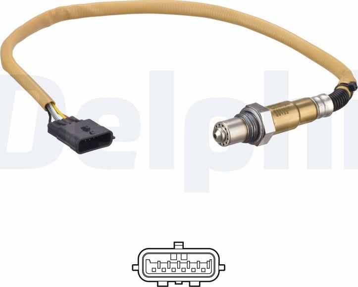 Delphi ES21213-12B1 - Лямбда-зонд, датчик кислорода abcparts.ee