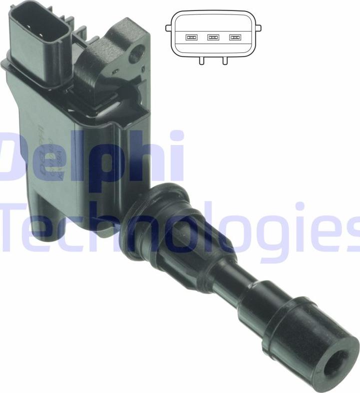 Delphi GN10480-12B1 - Катушка зажигания abcparts.ee