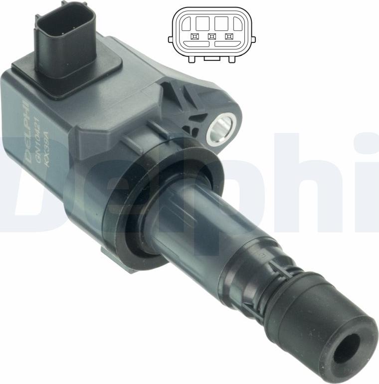 Delphi GN10421-18B1 - Катушка зажигания abcparts.ee
