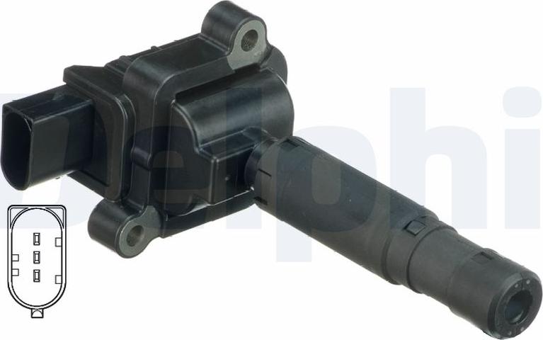 Delphi GN10552-19B1 - Катушка зажигания abcparts.ee