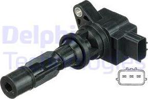 Delphi GN10623-17B1 - Катушка зажигания abcparts.ee