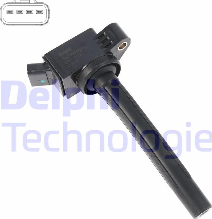 Delphi GN11019-15B1 - Катушка зажигания abcparts.ee