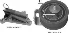 Delphi KDB463 - Комплект зубчатого ремня ГРМ abcparts.ee