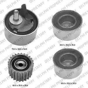 Delphi KDB418 - Комплект зубчатого ремня ГРМ abcparts.ee