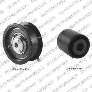 Delphi KDB191 - Комплект зубчатого ремня ГРМ abcparts.ee