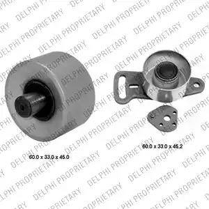 Delphi KDB111 - Комплект зубчатого ремня ГРМ abcparts.ee