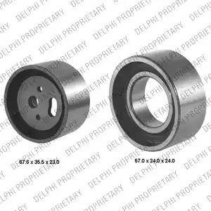 Delphi KDB118 - Комплект зубчатого ремня ГРМ abcparts.ee