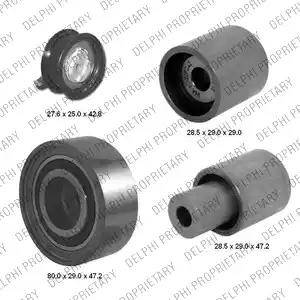 Delphi KDB360 - Комплект зубчатого ремня ГРМ abcparts.ee