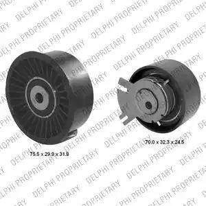 Delphi KDB309 - Комплект зубчатого ремня ГРМ abcparts.ee