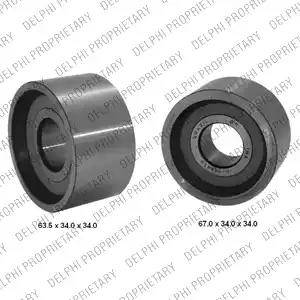 Delphi KDB305 - Комплект зубчатого ремня ГРМ abcparts.ee