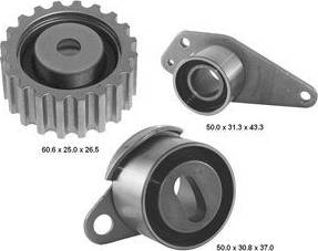 Delphi KDB388 - Комплект зубчатого ремня ГРМ abcparts.ee