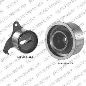 Delphi KDB241 - Комплект зубчатого ремня ГРМ abcparts.ee