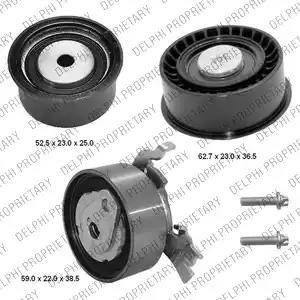 Delphi KDB252 - Комплект зубчатого ремня ГРМ abcparts.ee