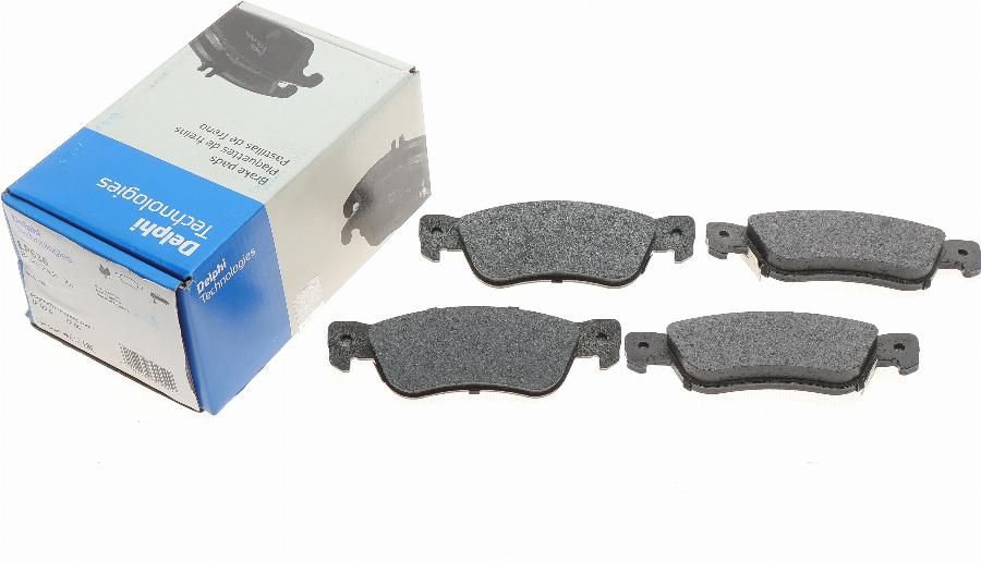 Delphi LP636 - Тормозные колодки, дисковые, комплект abcparts.ee