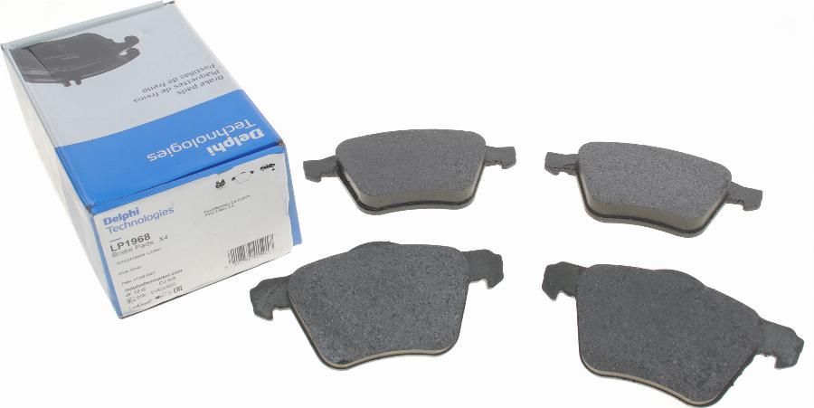 Delphi LP1968 - Тормозные колодки, дисковые, комплект abcparts.ee