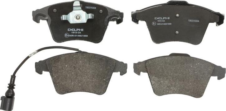Delphi LP1913 - Тормозные колодки, дисковые, комплект abcparts.ee