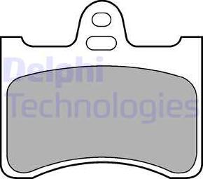 Delphi LP193 - Тормозные колодки, дисковые, комплект abcparts.ee