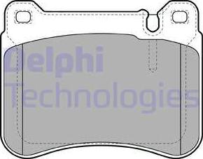Delphi LP1979-18B1 - Тормозные колодки, дисковые, комплект abcparts.ee