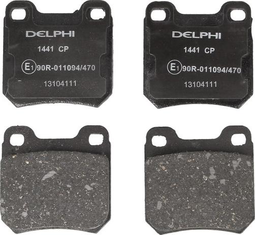 Delphi LP1441 - Тормозные колодки, дисковые, комплект abcparts.ee