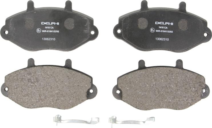Delphi LP1418 - Тормозные колодки, дисковые, комплект abcparts.ee