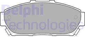 Delphi LP1534 - Тормозные колодки, дисковые, комплект abcparts.ee