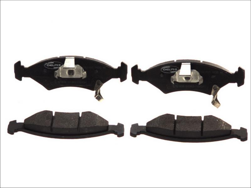 Delphi LP1630 - Тормозные колодки, дисковые, комплект abcparts.ee