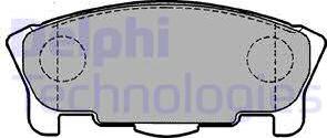 Delphi LP1149 - Тормозные колодки, дисковые, комплект abcparts.ee