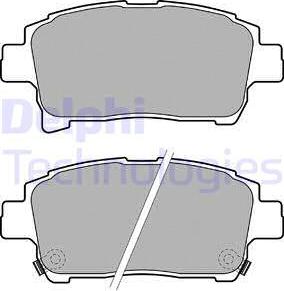 Delphi LP1896-18B1 - Тормозные колодки, дисковые, комплект abcparts.ee