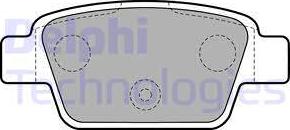 Delphi LP1719-18B1 - Тормозные колодки, дисковые, комплект abcparts.ee