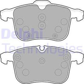 Delphi LP1783-18B1 - Тормозные колодки, дисковые, комплект abcparts.ee