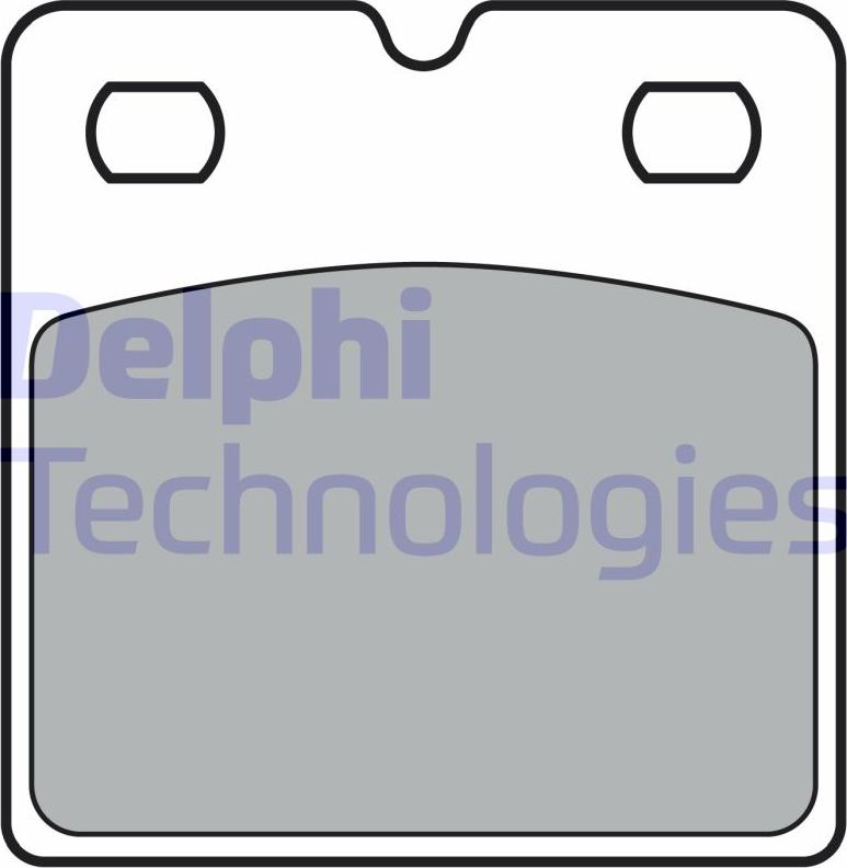 Delphi LP3405 - Тормозные колодки, дисковые, комплект abcparts.ee