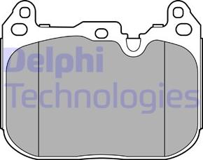 Delphi LP3597 - Тормозные колодки, дисковые, комплект abcparts.ee