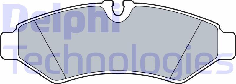 Delphi LP3549 - Тормозные колодки, дисковые, комплект abcparts.ee