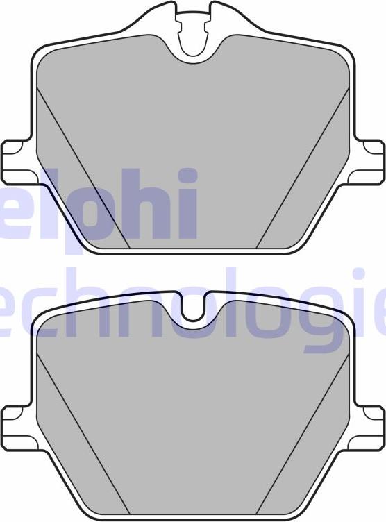 Delphi LP3604 - Тормозные колодки, дисковые, комплект abcparts.ee