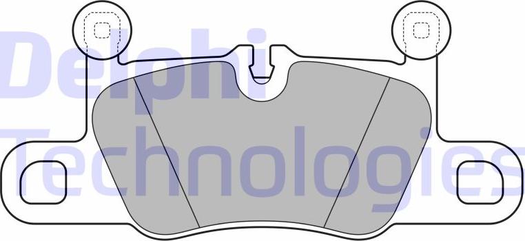 Delphi LP3614 - Тормозные колодки, дисковые, комплект abcparts.ee