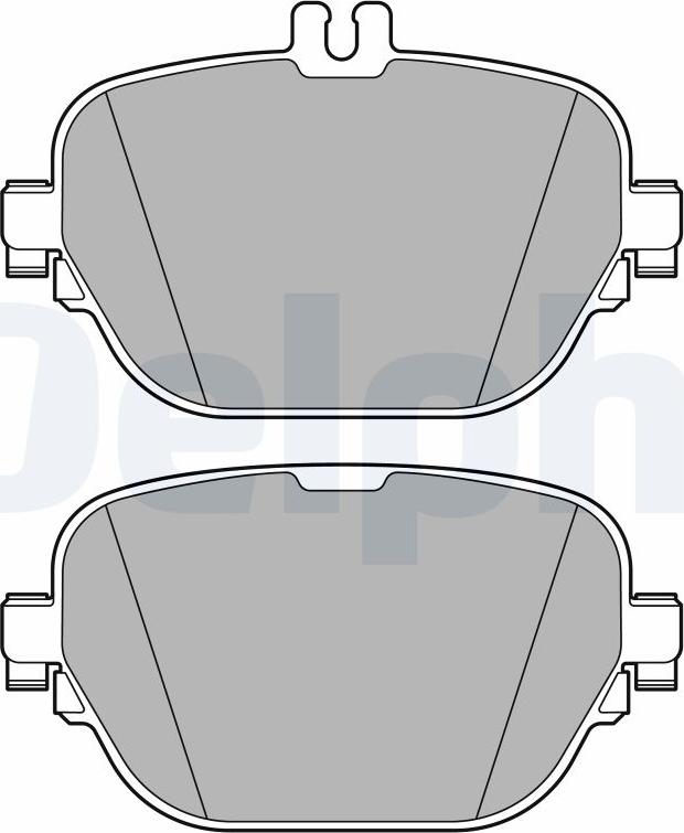 Delphi LP3689 - Тормозные колодки, дисковые, комплект abcparts.ee