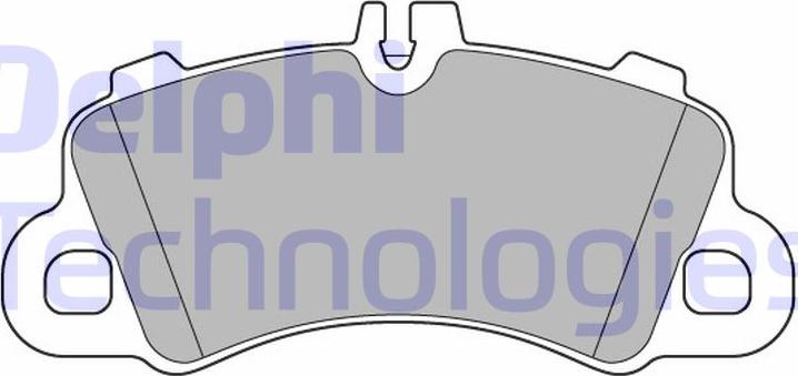 Delphi LP3639 - Тормозные колодки, дисковые, комплект abcparts.ee