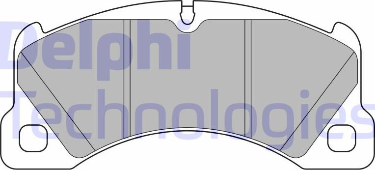 Delphi LP3629 - Тормозные колодки, дисковые, комплект abcparts.ee
